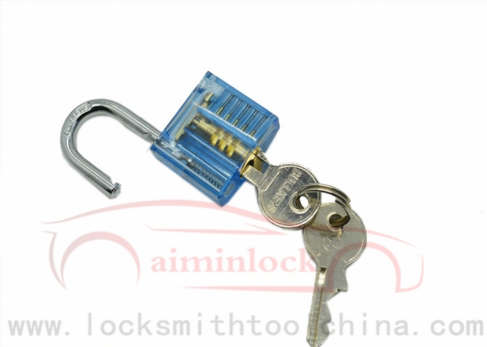 Mini-version of the word practice lock (small blue)